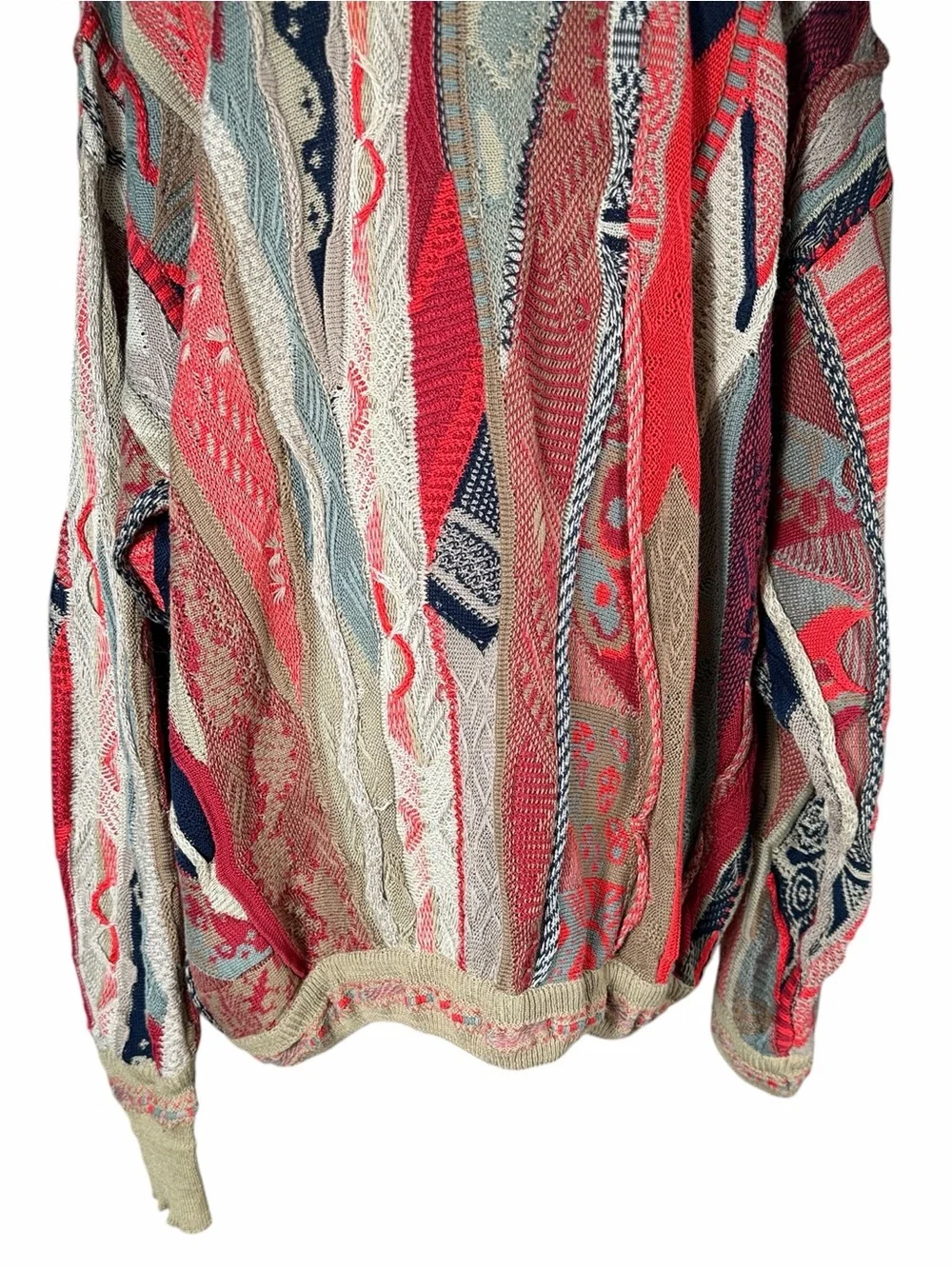 Vintage 90's Carlo Alberto Coogi Style Eclectic Grandpa Sweater